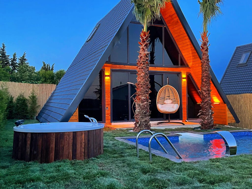 Doğayla iç içe bungalov yaşam tasarımı
